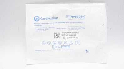 CareFusion MP5301-C MaxPlus Pressure Rated Extension Set 8.5inchx0.8ml (Appr)(x)